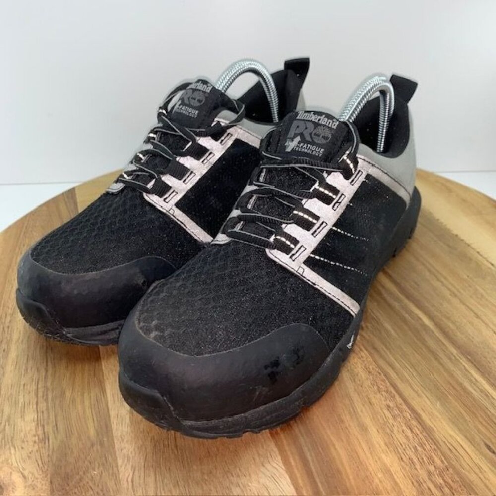 Timberland Pro Womens Black Gray Composite Toe Work Shoes Size 9M